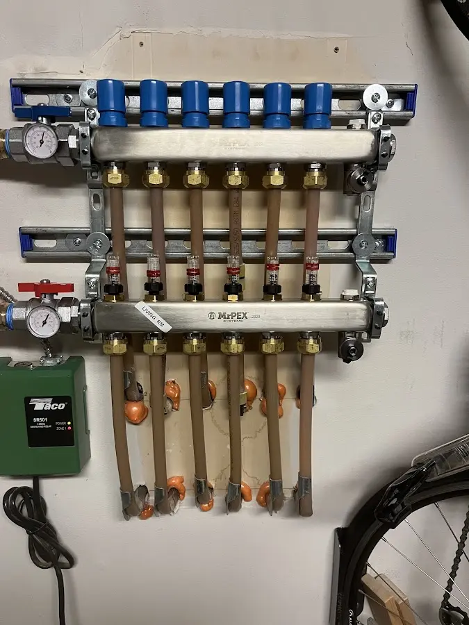 Plumber performing Gas Leak Detection at a residential property in Adams